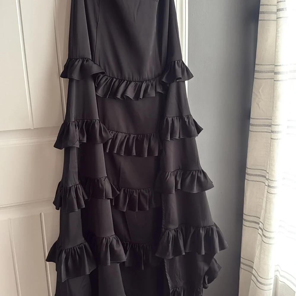 Altar’d State Black Ruffle Dress - Picture 6 of 6